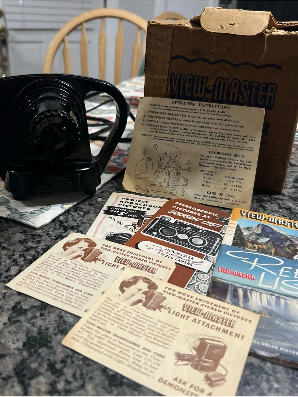 vintage View-Master projector